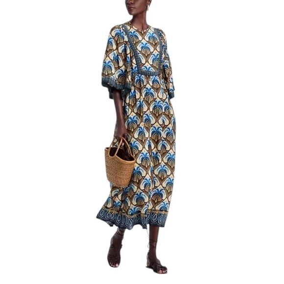 NWT Farm Rio Cocopalm Midi Dress XS - Picture 6 of 8